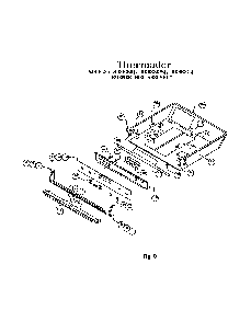 Burner Box Assembly Diagram and Parts List for RDF30RS(PRIOR-9707)  Thermador Range