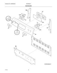 Part Location Diagram of 316416040 Frigidaire PANEL