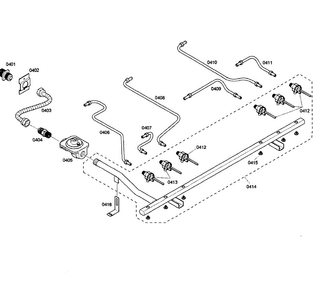 Part Location Diagram of 00445585 Bosch TUBE