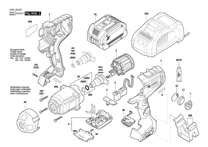 Part Location Diagram of 16072335LT Bosch Tool ELECTRONIC MODULE