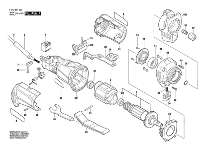 Diagram Diagram and Parts List for RZ1500 F 012 BS1 500 Bosch Router