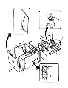 Oven Liner And Module Diagram and Parts List for CT130-03  Thermador Wall Oven