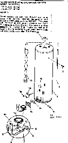 Replacement Parts Diagram and Parts List for 153335613  Kenmore Water Heater