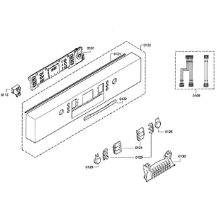 Control Panel Diagram and Parts List for SGE63E06UC 29 Bosch Dishwasher
