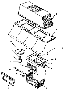 Section 1 Diagram and Parts List for PHW54S  Thermador Range Hood