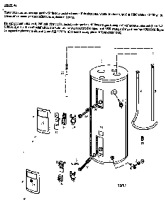 Replacement Parts Diagram and Parts List for 153314471  Kenmore Water Heater