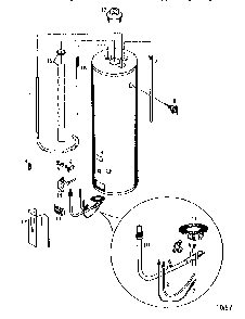 40 Gal. Diagram and Parts List for 153334476  Kenmore Water Heater
