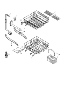 Racks Diagram and Parts List for SHU4006UC 06 Bosch Dishwasher