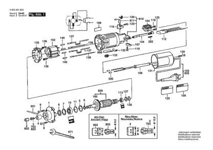 Section 1 Diagram and Parts List for POF500A 0603261866 Bosch Router