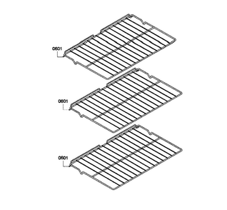 Shelfs Diagram and Parts List for HBL3450UC 08 Bosch Wall Oven
