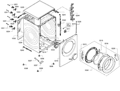 Base Assy Diagram and Parts List for WAP24200UC 11 Bosch Washer
