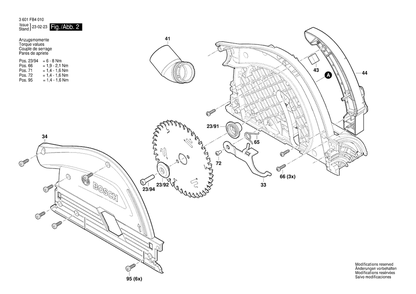 Part Location Diagram of 1600A01300 Bosch Tool GUARD PLATE