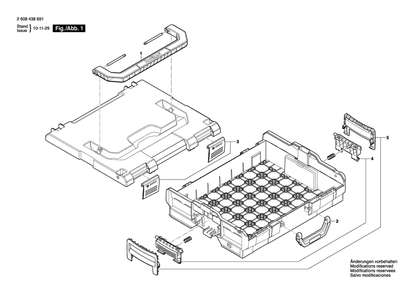Part Location Diagram of 1600A000JT Bosch Tool CARRYING HANDLE
