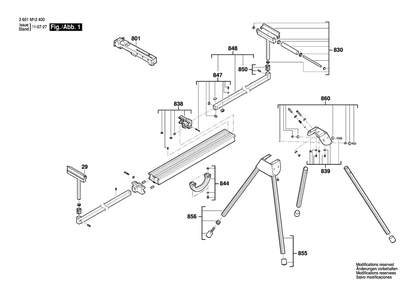 Part Location Diagram of 1619PA2498 Bosch Roller Assembly