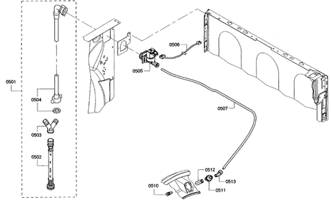 Mist Assy Diagram and Parts List for WTVC833PUS 10 Bosch Dryer