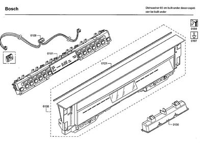 Part Location Diagram of 11019380 Bosch OPERATING MODULE PROGRAMMED