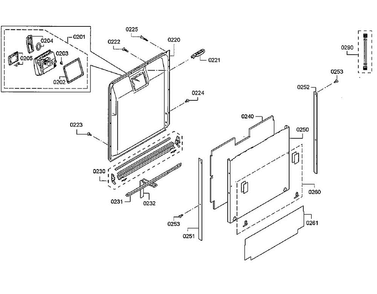 Part Location Diagram of 00745677 Bosch SEAL-DOOR