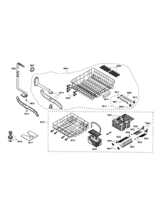Racks Diagram and Parts List for SHX36L05UC 18 Bosch Dishwasher