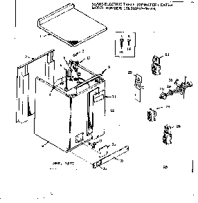 Replacement Parts Diagram and Parts List for 153310910  Kenmore Water Heater