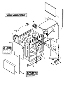 Body Diagram and Parts List for SHU66E05UC 14 Bosch Dishwasher