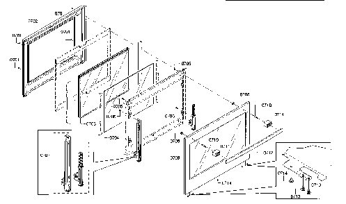 Door Diagram and Parts List for HIIP054U 01 Bosch Range