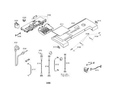 Fascia Panel Diagram and Parts List for WFMC640SUC 01 Bosch Washer