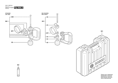 Part Location Diagram of 2911021267 Bosch Tool BOLT