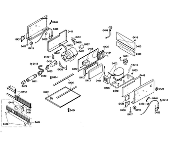 Compressor Diagram and Parts List for T24IF70NSP 99 Thermador Freezer