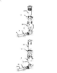 Jet Holder Assembly Detail Diagram and Parts List for SGC365RB  Thermador Cooktop