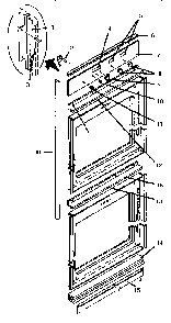 Trims, Deflector And Control Panel Stainless Cosmetic Parts Diagram and Parts List for CT127NS  Thermador Range