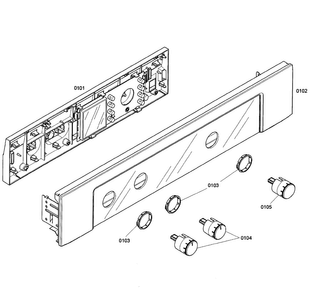 Control Panel Diagram and Parts List for HBN3550UC 04 Bosch Wall Oven
