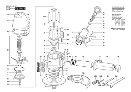 Part Location Diagram of 3605102092 Bosch Motor Housing