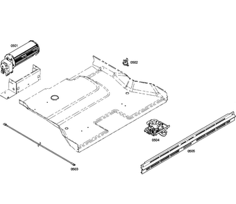 Cooling Fan Diagram and Parts List for HBL5620UC 03 Bosch Wall Oven
