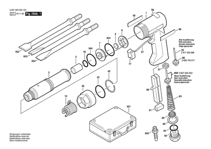 Part Location Diagram of 2609390013 Bosch Shearing Chisel