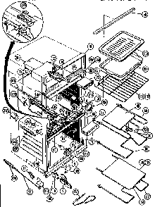 Body And Accessory Diagram and Parts List for CMT21  Thermador Microwave