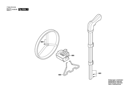 Part Location Diagram of 2610A14643 Bosch Tool STAND
