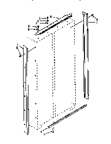 Cabinet Trim Diagram and Parts List for TSS36QBW00  Thermador Refrigerator