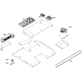 Pcb's Assy Diagram and Parts List for HBN5650UC 01 Bosch Wall Oven