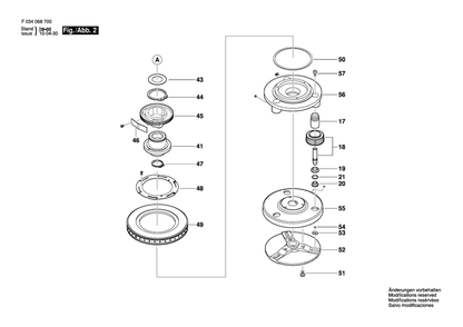 Diagram 2 Diagram and Parts List for AL8-32 F 034 068 203 Bosch Laser Level