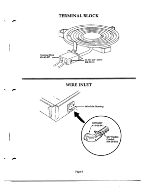 05 - TERMINAL BLOCK & WIRE INLET Diagram and Parts List for ST12S  Bosch Range