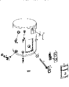 Replacement Parts Diagram and Parts List for 153317051  Kenmore Water Heater