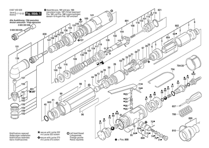 Section 1 Diagram and Parts List for 180WDWAS15-260 0607453626 Bosch Screwdriver