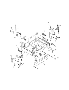 Base Diagram and Parts List for SHI6805UC 12 Bosch Dishwasher