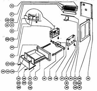 Storage Drawer And Base Diagram and Parts List for RDFS30Q  Thermador Range