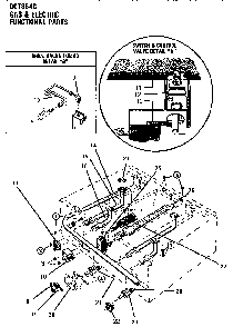 Section 6 Diagram and Parts List for GCT486G  Thermador Cooktop