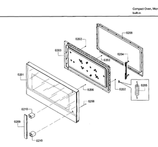 Door Asy Diagram and Parts List for HMV3053U 01 Bosch Microwave