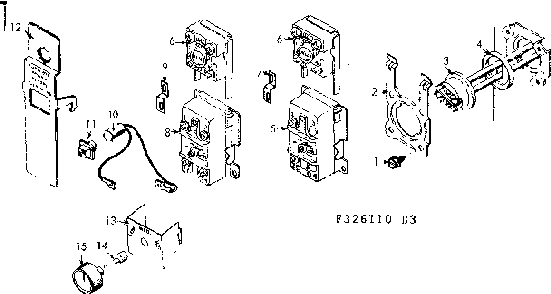 Element Group Diagram and Parts List for 153326310  Kenmore Water Heater