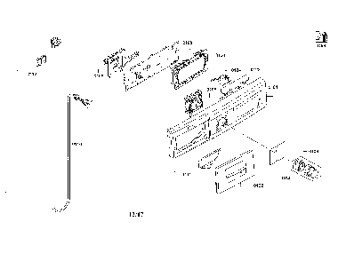 Panel-facia/power cord Diagram and Parts List for WAW285H2UC 14 Bosch Washer