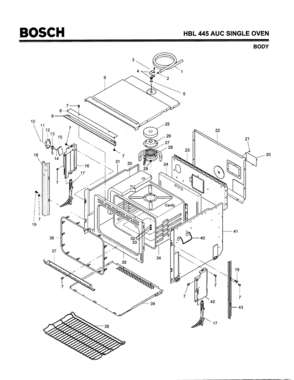 01 - BODY Diagram and Parts List for HBL445AUC(FD8202-)  Bosch 