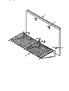 Keep Hot Shelf Accessory Diagram and Parts List for PH54HQS  Thermador Range Hood
